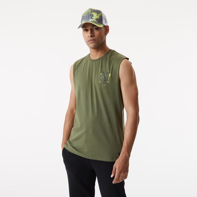 Ropa New Era Mlb Verdes - New York Yankees City Khaki Tank Top 42709FVUY